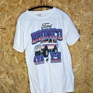 Ford Bronco 4x4 V-8 Power White T-Shirt